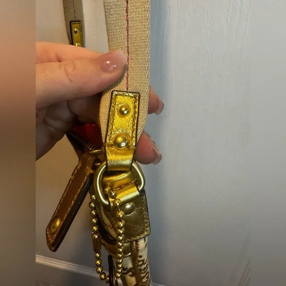 COACH Tattersall Graffiti Swingpack Crossbody Bag Heritage Purse Metal G… - Picture 6 of 11